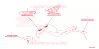 AUTOCOLLANTS pour Honda CB 650 R de 2022