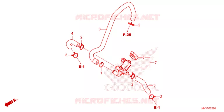 VALVE DE COMMANDE D'INJECTION D'AIR Honda MOTO 650 CB 2023  CB650RAP