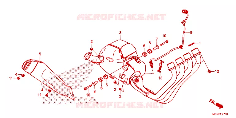 SILENCIEUX D'ECHAPPEMENT Honda MOTO 650 CB 2020  CB650RAL