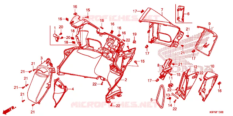 PROTEGE JAMBES Honda SCOOTER 150 PCX 2019  WW150K