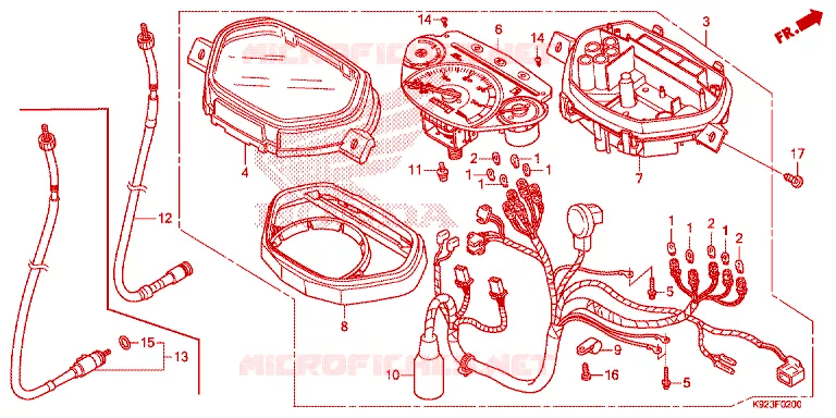 COMPTEUR Honda MOTO 110 WAVE 2017  AFS110SPH