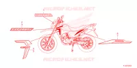 AUTOCOLLANTS pour Honda NXR 160 BROS de 2022