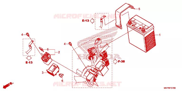 BATTERIE Honda MOTO 500 CB 2021  CB500FAL