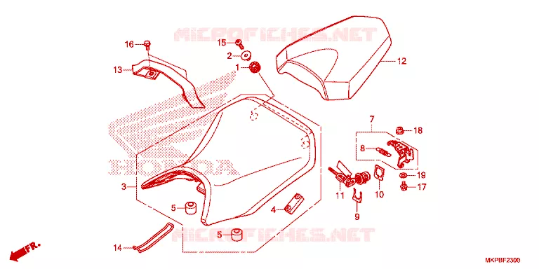 SELLE Honda MOTO 500 CB 2021  CB500FAL