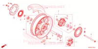 ROUE ARRIERE pour Honda CB 500 F de 2024