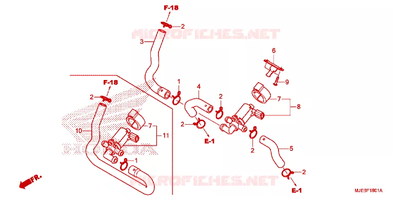 COMMANDE INJECTION D'AIR SOUPAPE Honda MOTO 650 CB 2015  CB650FAF