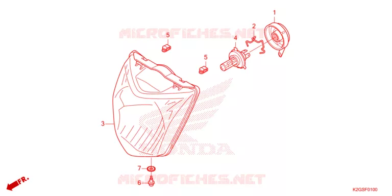 PHARE Honda MOTO 160 CG 2025  CG160EDCS