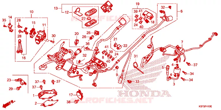 WIRE HARNESS/FOB KEY Honda SCOOTER 150 PCX 2019  WW150AK