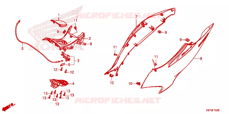 HOUSSE  Honda SCOOTER 150 PCX 2021  WW150M