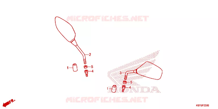 RETROVISEUR Honda SCOOTER 150 PCX 2021  WW150M