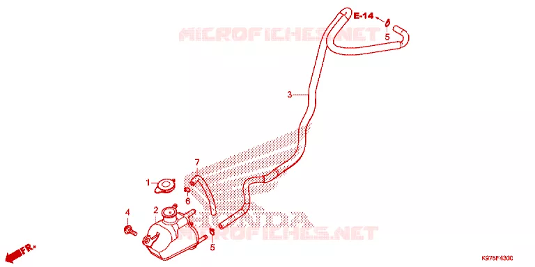 VASE D'EXPANSION Honda SCOOTER 150 PCX 2019  WW150K