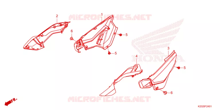 FILTRE A AIR - COUVERCLE LATERAL Honda MOTO 160 CG 2025  CG160EDFS