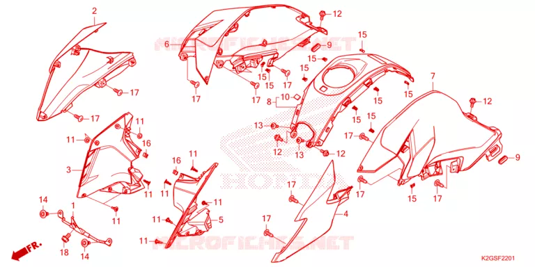 OUIES DE RADIATEUR Honda MOTO 160 CG 2025  CG160EDAS
