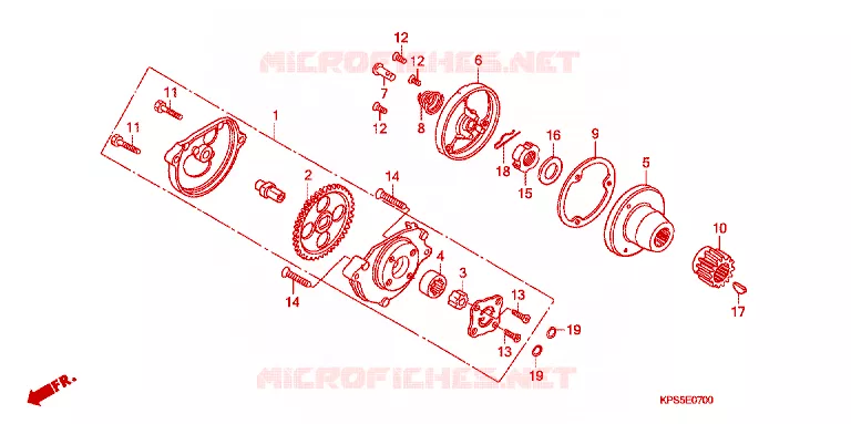POMPE A HUILE Honda MOTO 230 CRF 2014  CRF230FC