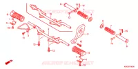 REPOSE PIED pour Honda CG 125 CARGO KICK de 2010