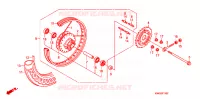 ROUE ARRIERE pour Honda CG 125 CARGO KICK de 2010