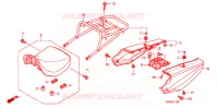 SELLE   CARENAGE pour Honda CG 125 CARGO KICK de 2010