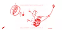 ALTERNATEUR pour Honda CG 125 CARGO KICK de 2010