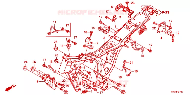 CADRE Honda MOTO 150 CG 2012  CG150ESDC