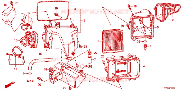FILTRE A AIR Honda MOTO 150 CG 2012  CG150ESDC