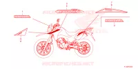 AUTOCOLLANTS pour Honda NXR 160 BROS ABS de 2025