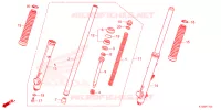 FOURCHE pour Honda NXR 160 BROS ABS de 2025