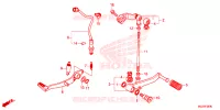 PEDALE pour Honda CB 500 F de 2014