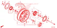 ROUE ARRIERE pour Honda CB 500 F de 2014