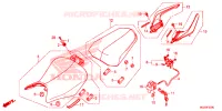 SELLE   POIGNEE ARRIERE pour Honda CB 500 F de 2014