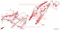 COUVERCLES LATERAUX   ARRIERES pour Honda CB 500 F de 2015