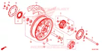 ROUE ARRIERE pour Honda CB 500 F de 2015