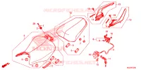SELLE   POIGNEE ARRIERE pour Honda CB 500 F de 2015