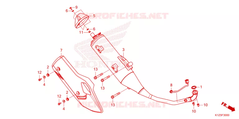 SILENCIEUX D'ECHAPPEMENT Honda SCOOTER 160 PCX 2024  WW160P