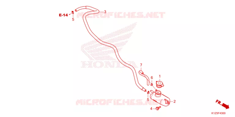 VASE D'EXPANSION Honda SCOOTER 160 PCX 2023  WW160ADP