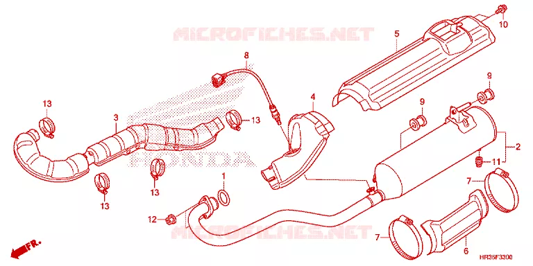 SILENCIEUX D'ECHAPPEMENT Honda ATV 420 FOURTRAX 2017  TRX420FM1H