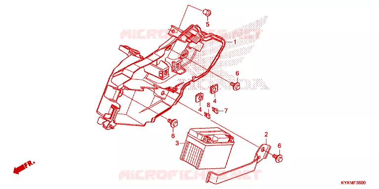 BATTERIE Honda MOTO 110 CRF 2025  CRF110FS