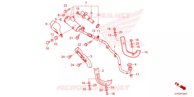 SILENCIEUX D'ECHAPPEMENT Honda MOTO 110 CRF 2025  CRF110FS