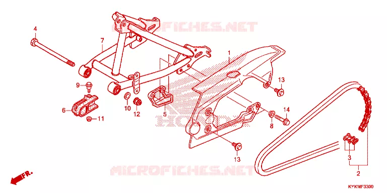 BRAS OSCILLANT Honda MOTO 110 CRF 2025  CRF110FS