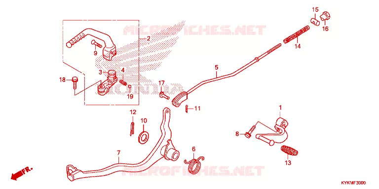 PEDALE - KICK Honda MOTO 110 CRF 2025  CRF110FS