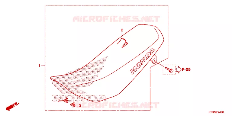 SELLE Honda MOTO 110 CRF 2025  CRF110FS