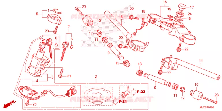 GUIDON Honda MOTO 600 CBR 2025  CBR600RRS