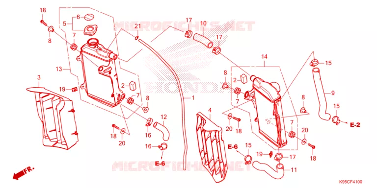 RADIATEUR Honda MOTO 250 CRF 2025  CRF250RWES