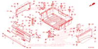 BED PLATE/REAR GATE pour Honda PIONEER 520 M2 de 2025