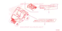 AUTOCOLLANTS pour Honda PIONEER 520 M2 de 2025