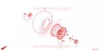 ROUE ARRIERE pour Honda FOURTRAX 520 FOREMAN RUBICON 4X4 EPS de 2025