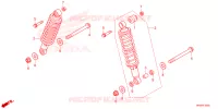 AMORTISSEUR ARRIERE pour Honda FOURTRAX 520 FOREMAN RUBICON 4X4 AT DCT EPS de 2025