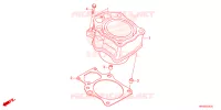 CYLINDRE pour Honda FOURTRAX 520 FOREMAN 4X4 ES PS 4NZ de 2024