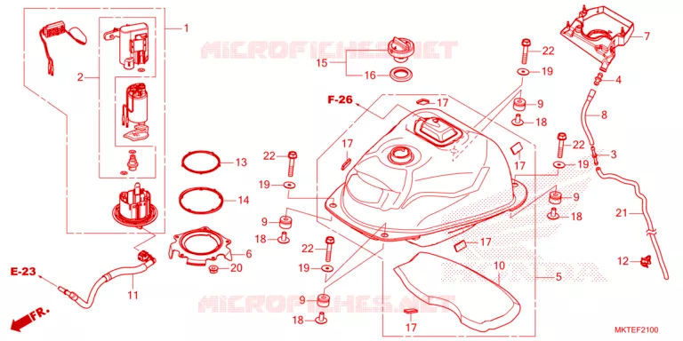 POMPE A ESSENCE Honda MOTO 750 ADV 2025  ADV750LS