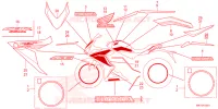 AUTOCOLLANTS pour Honda CBR 650 R de 2023