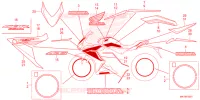 AUTOCOLLANTS pour Honda CBR 650 R de 2023